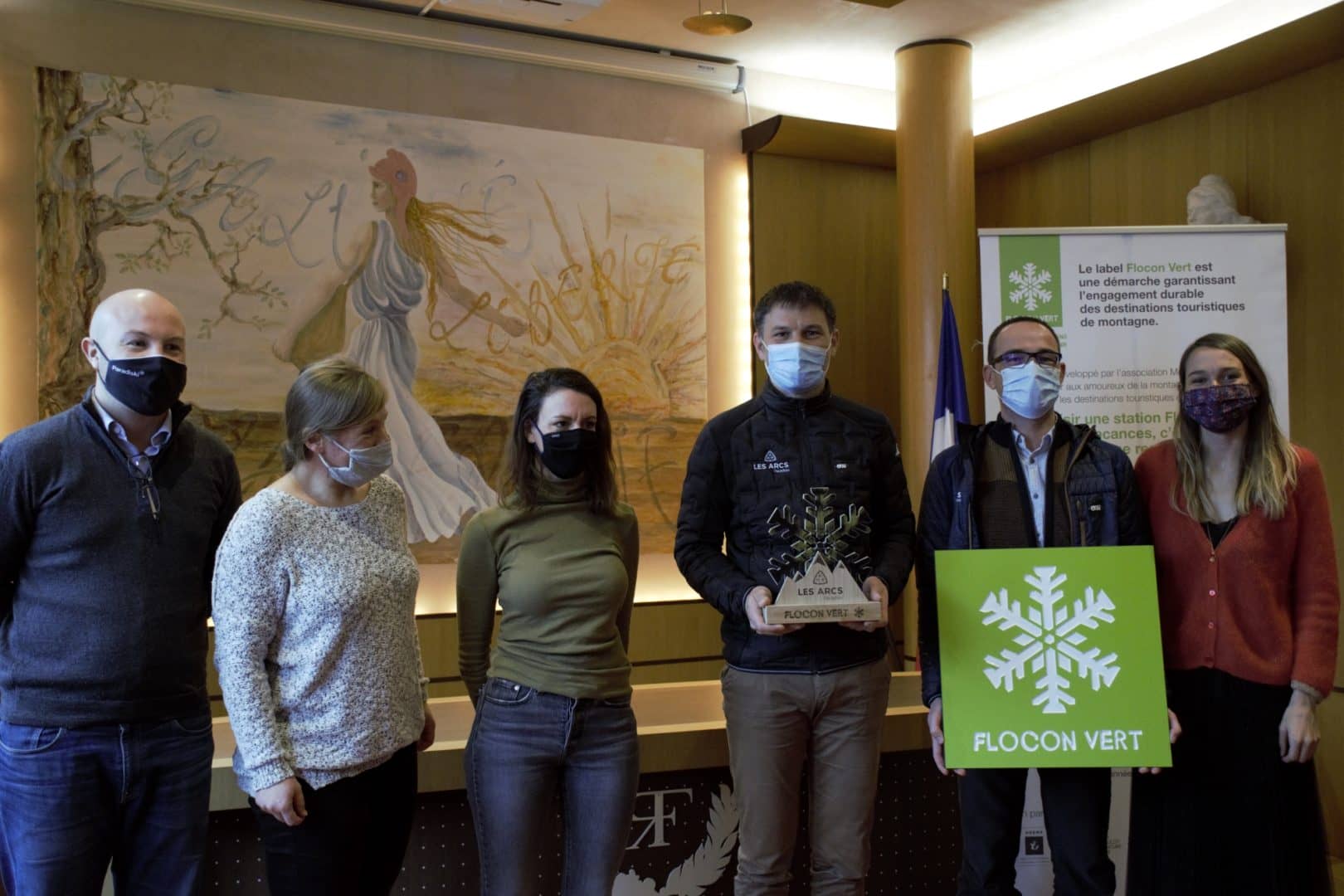 flocon vert les arcs