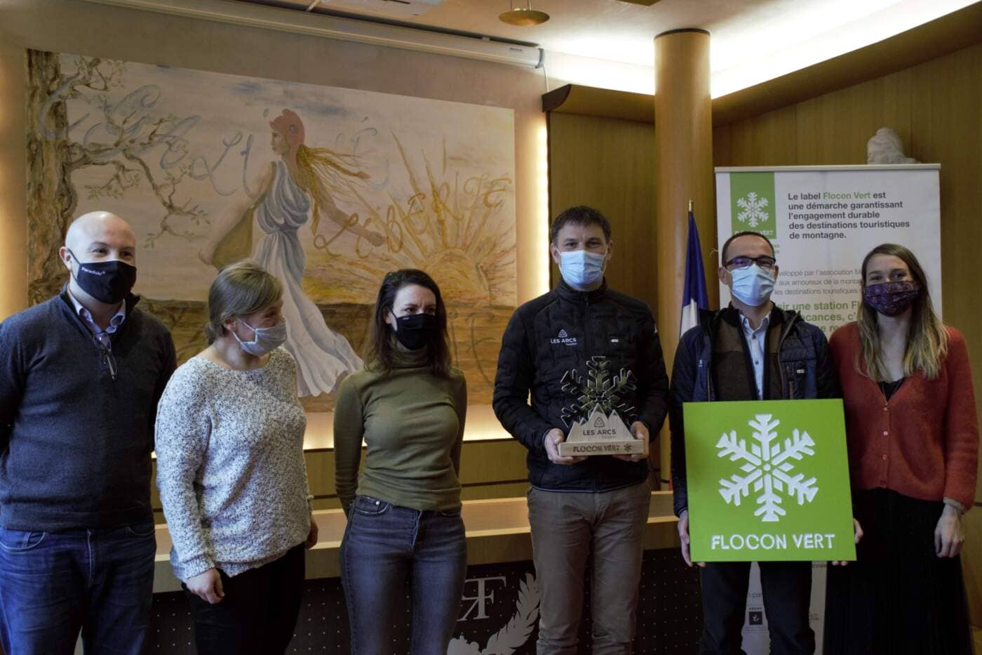 flocon vert les arcs