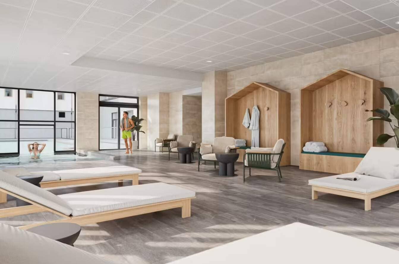 Piscine de la r&eacute;sidence Serra Neva &agrave; Serre Chevalier 